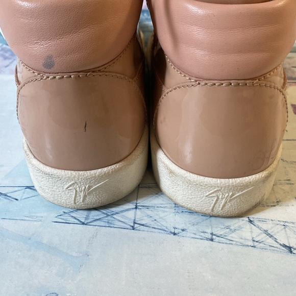 Giuseppe Zanotti Design Pink Patent High Top Sneakers 37 - Picture 13 of 15